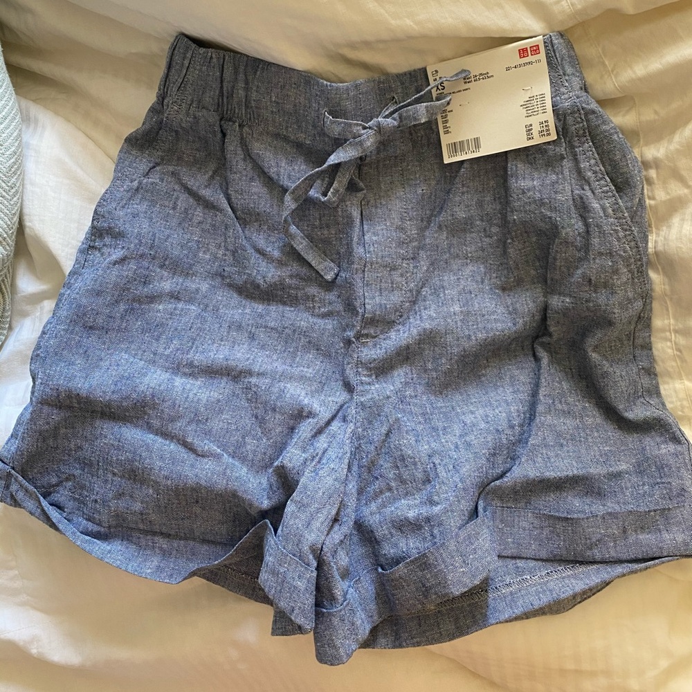NWT linen shorts from Uniqlo